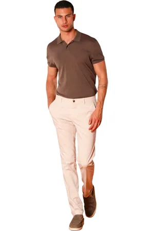 Masons Bukser, Herre, , L, Bomuld, Slim Fit Chino Bukser Stucco