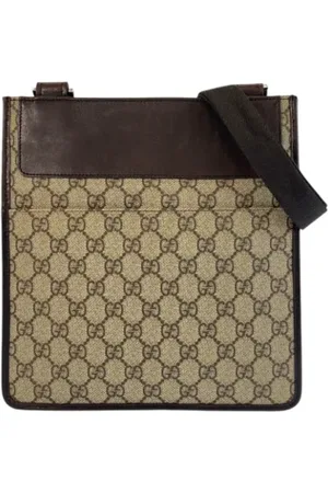 Gucci Pre-owned, Dame, Brun, ONE SIZE, Uld, Pre-owned Laeder gucci-tasker