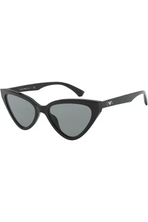 Emporio Armani Tilbehør, Dame, Sort, 55 MM, Uld, Autentiske Stilfulde Briller af Premium Kvalitet