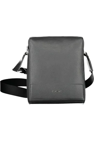 Calvin Klein Taske, Herre, Grå, ONE SIZE, Uld, Sort Herre Crossbody Taske Kontrast Detaljer