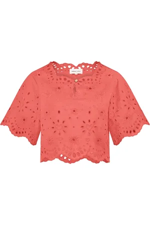 Fabienne Chapot Bluser & Skjorter, Dame, Rød, L, Denim, Soraya Top