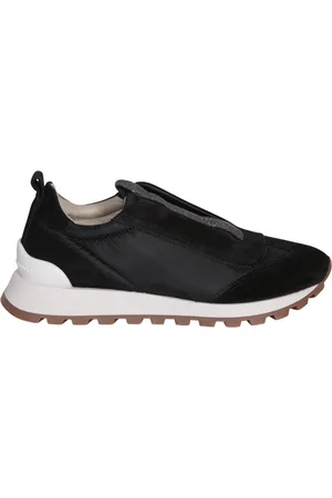 Brunello Cucinelli Sko, Dame, Sort, 36 EU, Læder, Sorte Sneakers Damesko Aw24
