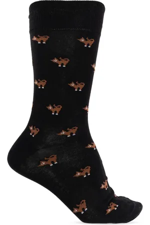 Paul Smith Undertøj, Herre, Sort, ONE SIZE, Bomuld, Kattemotiverede sokker