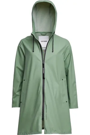 Stutterheim Jakke, unisex, Grøn, 3XS, Letvægts lynlås regnfrakke