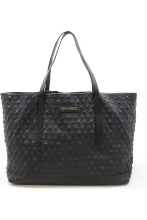 Jimmy Choo Pre-owned, Dame, Sort, ONE SIZE, Tyl, Pre-owned Laeder totes