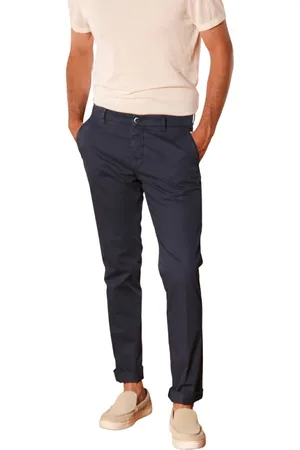 Masons Bukser, Herre, Blå, 2XL, Bomuld, Slim Fit Navy Chino Bukser