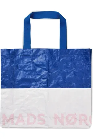Mads Norgaard Taske, Dame, Flerfarvet, ONE SIZE, Uld, Stilfuld Laundrette Athens Surf The Web Taske