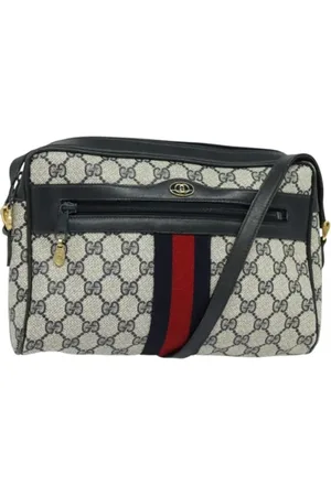 Gucci Pre-owned, Dame, Blå, ONE SIZE, Uld, Pre-owned Laeder gucci-tasker