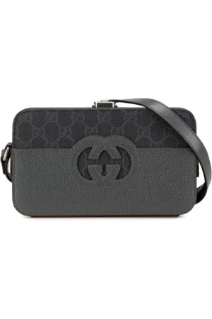 Gucci Pre-owned, Dame, Sort, ONE SIZE, Uld, Pre-owned Laeder gucci-tasker