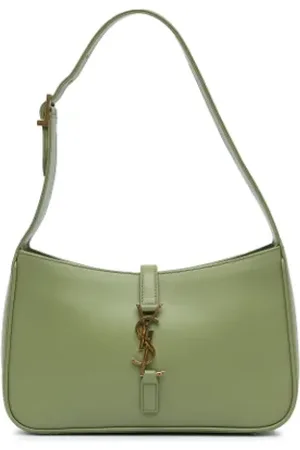 Saint Laurent Pre-owned, Dame, Grøn, ONE SIZE, Uld, Pre-owned Laeder hndtasker