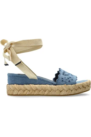 Jimmy Choo Sko, Dame, Blå, 41 EU, Læder, Kile sandaler Arlee
