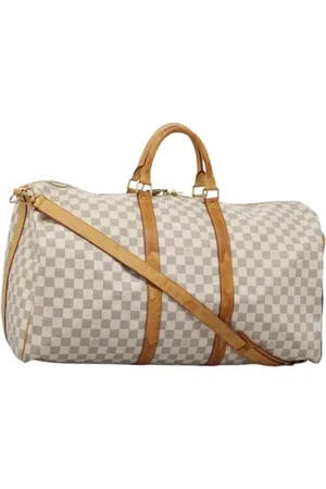 LOUIS VUITTON Pre-owned, Dame, Hvid, ONE SIZE, Uld, Pre-owned canvas tasker