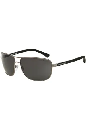 Emporio Armani Tilbehør, Herre, Grå, 64 MM, Ægte Briller med Topkvalitet