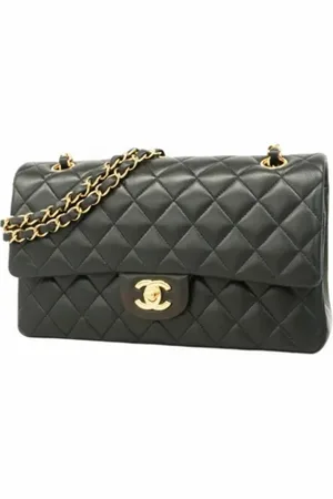 CHANEL Pre-owned, Dame, Gul, ONE SIZE, Uld, Pre-owned Stof chanel-tasker