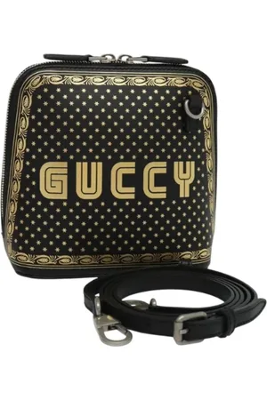 Gucci Pre-owned, Dame, Sort, ONE SIZE, Uld, Pre-owned Laeder gucci-tasker