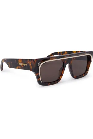 Palm Angels Tilbehør, unisex, Brun, 52 MM, Ægte Peri061S Briller, Premium Kvalitet