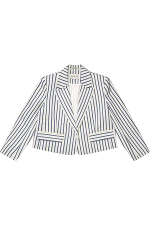 Munthe Jakke, Dame, Flerfarvet, 2XS, Bomuld, Elegant Blå Stribet Blazer