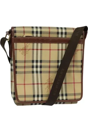 Burberry Pre-owned, Dame, , ONE SIZE, Uld, Pre-owned Laeder skuldertasker