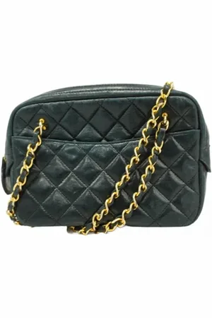 CHANEL Pre-owned, Dame, Grøn, ONE SIZE, Uld, Pre-owned Laeder chanel-tasker