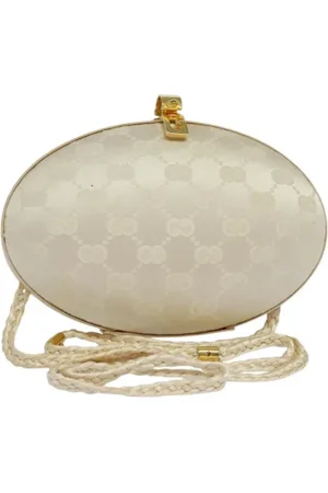 Gucci Pre-owned, Dame, Gul, ONE SIZE, Uld, Pre-owned Canvas gucci-tasker