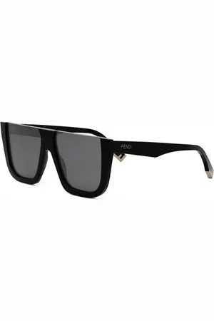 Fendi Tilbehør, unisex, Sort, 62 MM, Autentiske Way Solbriller, Premium Kvalitet