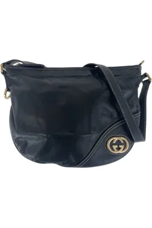 Gucci Pre-owned, Dame, Sort, ONE SIZE, Uld, Pre-owned Laeder gucci-tasker