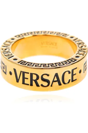 VERSACE Tilbehør, Herre, Gul, 58 MM, Uld, Ring med indgraveret logo