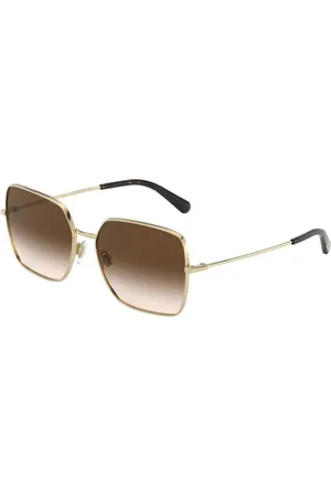Dolce & Gabbana Tilbehør, Dame, Gul, 57 MM, Uld, Moderne solbriller til mænd og kvinder