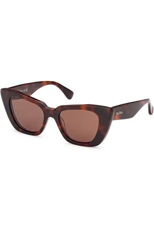 Max Mara Tilbehør, Dame, Brun, 50 MM, Ægte Glimpse5 Briller, Premium Kvalitet