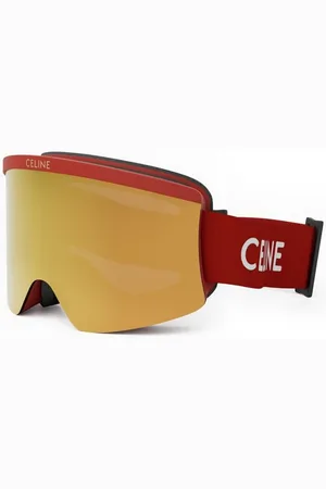 Céline Sport, unisex, Rød, ONE SIZE, Autentiske Ski Mask Briller Premium Kvalitet