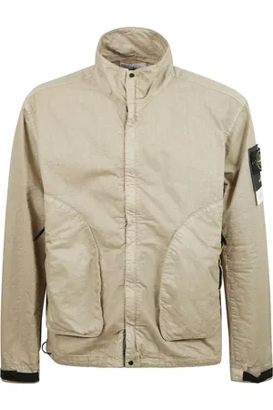 Stone Island Jakke, Herre, , 2XL, Uld, Vindtæt jakke med høj krave