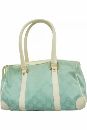 Gucci Pre-owned, Dame, Blå, ONE SIZE, Uld, Pre-owned Canvas gucci-tasker