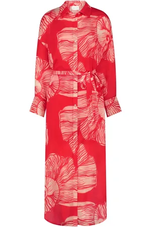 Fabienne Chapot Kjole, Dame, Rød, 2XL, Rayon, Denis Dress