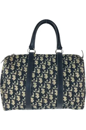 Dior Pre-owned, Dame, Blå, ONE SIZE, Tyl, Pre-owned canvas håndtasker