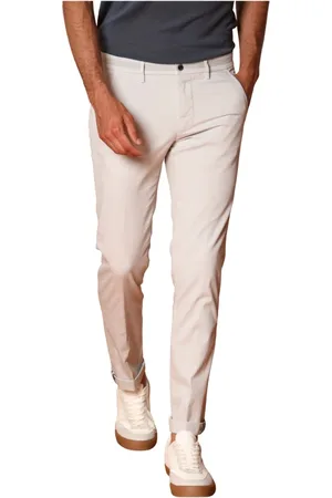 Masons Bukser, Herre, Grå, S, Satin, Slim Fit Stretch Satin Chino Bukser