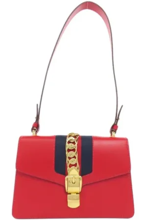 Gucci Pre-owned, Dame, Rød, ONE SIZE, Uld, Pre-owned Laeder gucci-tasker