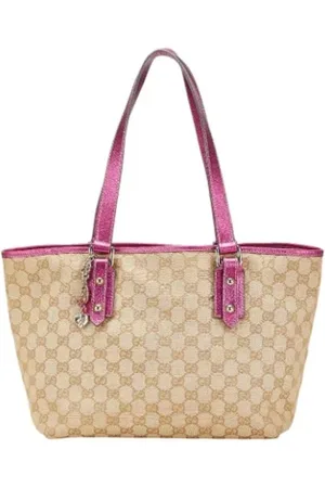 Gucci Pre-owned, Dame, Lyserød, ONE SIZE, Uld, Pre-owned Canvas gucci-tasker