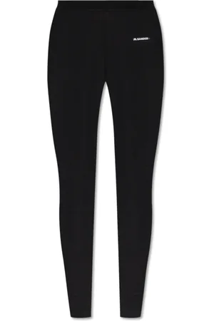 Jil Sander Bukser, Dame, Sort, S, Uld, Leggings med uld finish