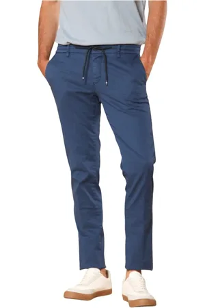 Masons Bukser, Herre, Blå, XS, Bomuld, Slim Fit Bomuld Tencel Jogger Bukser