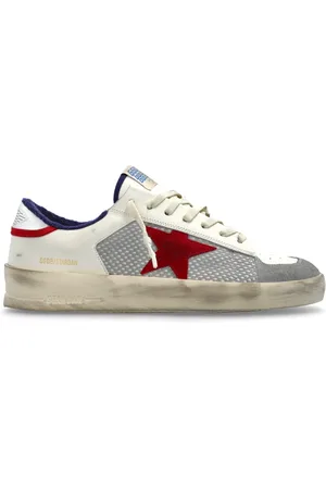 Golden Goose Sko, Herre, Hvid, 42 EU, Uld, Sportsko Stardan Med Opdelt Krave