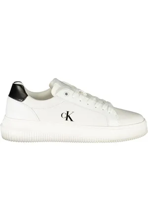 Calvin Klein Sko, Dame, Hvid, 36 EU, Læder, Hvid Læder Dame Sneaker