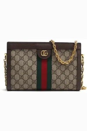 Gucci Pre-owned, Dame, Brun, ONE SIZE, Uld, Pre-owned Canvas gucci-tasker