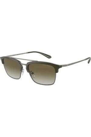 Emporio Armani Tilbehør, Herre, Grøn, 55 MM, Uld, Autentiske Stilfulde Briller, Premium Kvalitet
