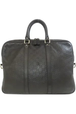 Gucci Pre-owned, Herre, Sort, ONE SIZE, Læder, Pre-owned Laeder gucci-tasker