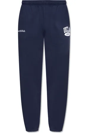 Sporty & Rich Bukser, unisex, Blå, S, Bomuld, Sweatpants fra UCLA-kollektionen