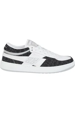 Givenchy Sko, Herre, Hvid, 42 EU, Bomuld, Hvide lave top snøresneakers