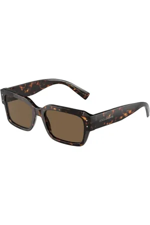 Dolce & Gabbana Tilbehør, Herre, Brun, 56 MM, Uld, Autentiske stilfulde briller af premium kvalitet