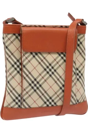 Burberry Pre-owned, Dame, , ONE SIZE, Uld, Pre-owned Canvas skuldertasker