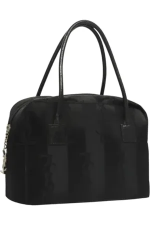 Saint Laurent Pre-owned, Dame, Sort, ONE SIZE, Nylon, Pre-owned nylon hndtasker