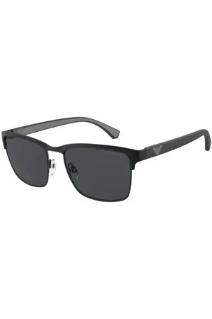 Emporio Armani Tilbehør, Herre, Sort, 56 MM, Uld, Autentiske Stilfulde Briller, Premium Kvalitet